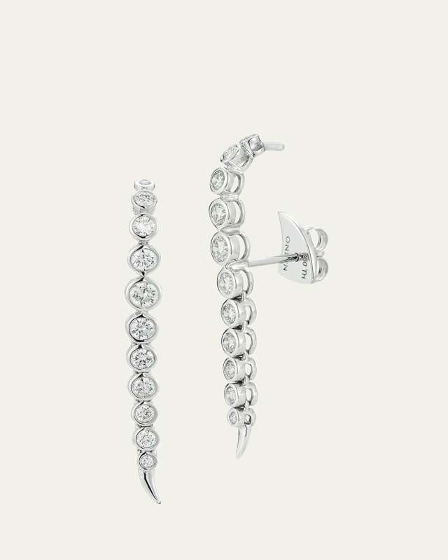 River Earrings with Diamonds